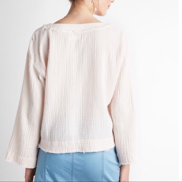 Anthropologie's Lace Up Top - Picture 2 of 8